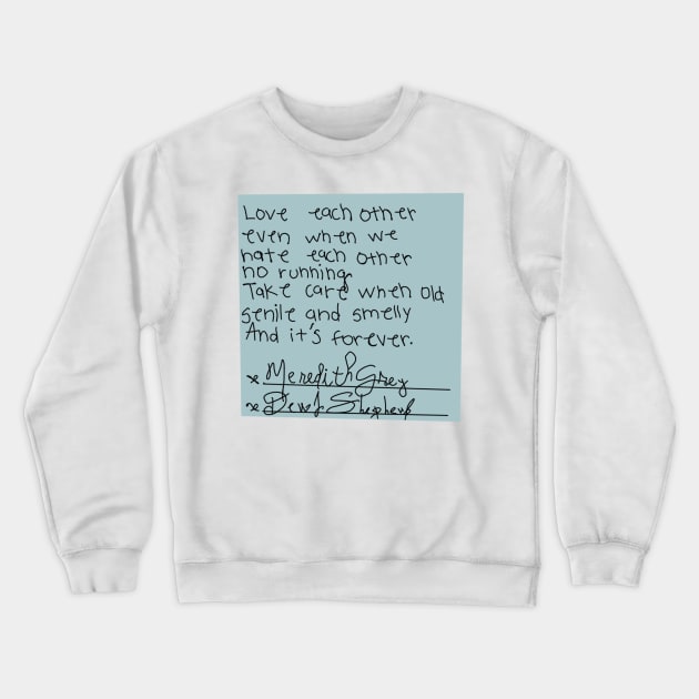 Post-it Grey’s Anatomy Crewneck Sweatshirt by am1202